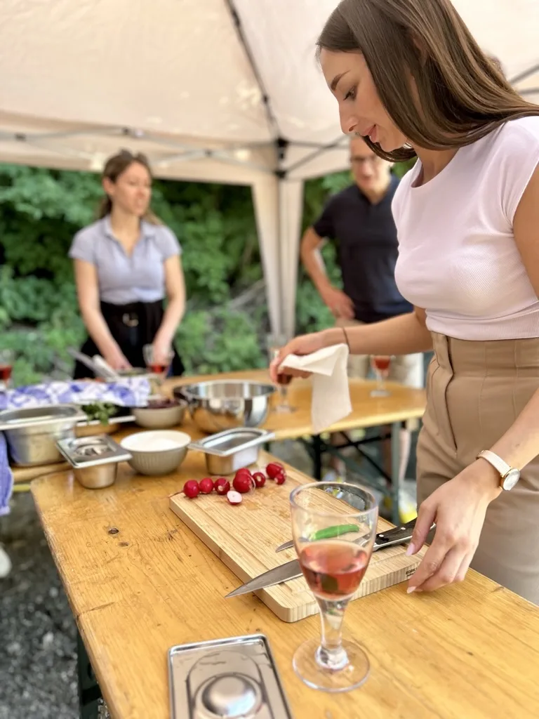 Teamkochen – Zubereitung mit Rosé