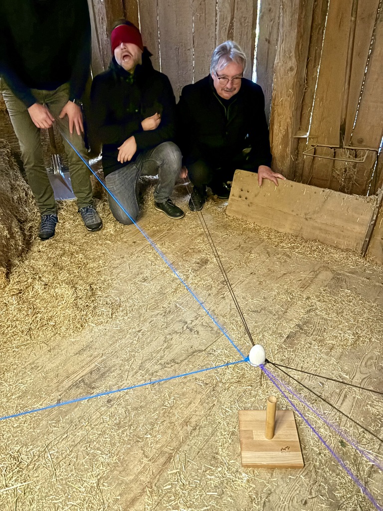 Team-Übung in der Ferienscheune
